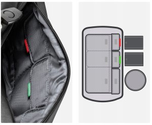 Torba Fotograficzna Walizka Saszetka Etui Na Aparat Kamerę Telefon K&f 10l / Czarny / Kf13.157v1 7