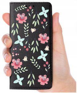 Etui do Samsung M52 5G MAGNET WZORY CASE PORTFEL + SZKŁO 9H 6