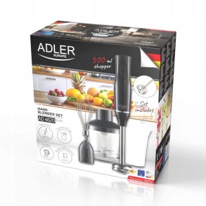 Blender Adler Blender ręczny-|Zestaw | Pojemnik 500ml | Pojemnik z miarką: 700ml 2