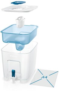 Brita Flow, Dispenser water filter, 8.2 L, Blue, Transparent 3