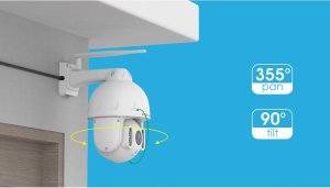 Obrotowa Kamera IP Foscam SD8P Biała 8 MPIX WiFi Biała 11