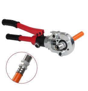 PRASKA ZACISKARKA HYDRAULICZNA RĘCZNA DO RUR PEX 12T MATRYCE PERT U 16 - 32 5