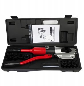 PRASKA ZACISKARKA HYDRAULICZNA RĘCZNA DO RUR PEX 12T MATRYCE PERT U 16 - 32 8