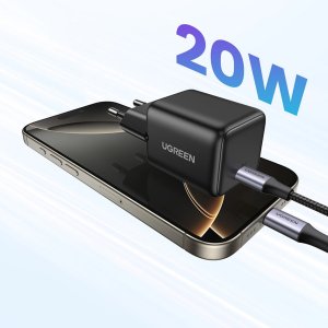 Ładowarka sieciowa UGREEN X512 20W GaN USB-C czarna 2