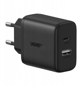 Ładowarka sieciowa UGREEN X227 20W GaN USB-A, USB-C czarna 2