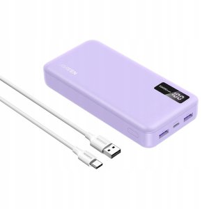 Powerbank UGREEN PB312 20000mAh 2xUSB-A, USB-C 20W fioletowy 7