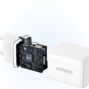 Ładowarka sieciowa UGREEN X512 20W GaN USB-C biała 6