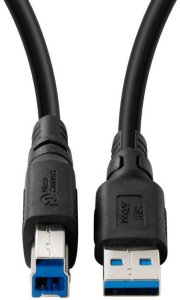 Kabel USB MicroConnect USB-A - USB-B 3 m Czarny (USB 3.2 A-B Gen 1 Cable LSZH,) 3