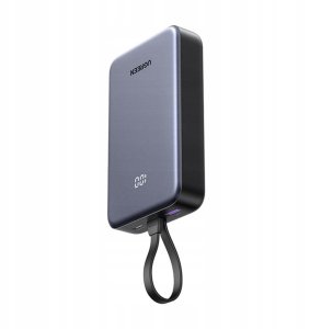 Powerbank UGREEN PB505 20000mAh USB-A, USB-C 20W + wbudowany kabel USB-C szary 12