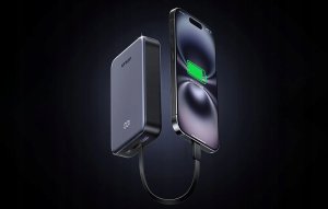 Powerbank UGREEN PB505 20000mAh USB-A, USB-C 20W + wbudowany kabel USB-C szary 15