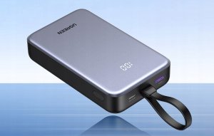 Powerbank UGREEN PB505 20000mAh USB-A, USB-C 20W + wbudowany kabel USB-C szary 18