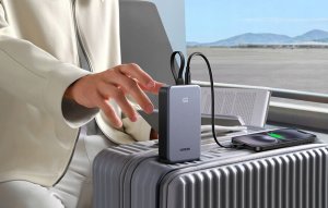 Powerbank UGREEN PB505 20000mAh USB-A, USB-C 20W + wbudowany kabel USB-C szary 7