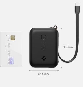 Powerbank Spigen Essentail EA3010BT Power Bank 10000mAh 30W Black 3