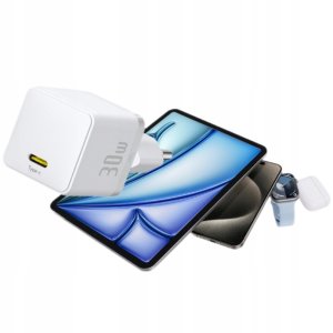 Ładowarka Baseus Ładowarka sieciowa Palm 30W USB-C biała 4