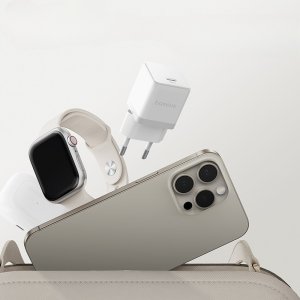 Ładowarka Baseus Ładowarka sieciowa Palm 30W USB-C biała 5