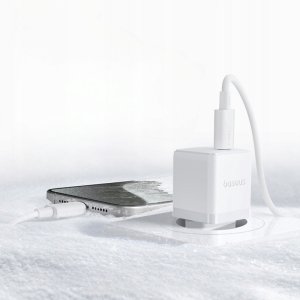 Ładowarka Baseus Ładowarka sieciowa Palm 30W USB-C biała 7