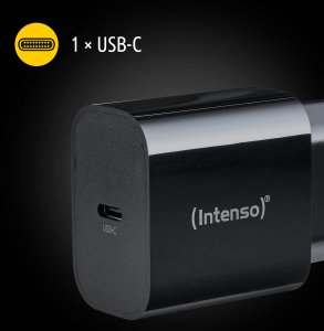 Intenso 7802010 adapter zasilający/ inwentor Wewnętrzna 20 W Czarny 4