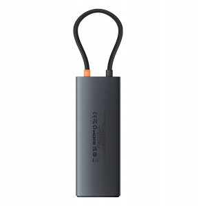 Hub USB-C Baseus Metal Gleam II 10w1 HDMI USB-A USB-C RJ45 SD/TF - szary 9