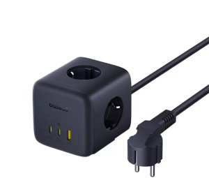 Listwa zasilająca Baseus 3 gniazda 1.5 m czarna (6932172687526) 4