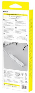 Etui ładujące do rysika Baseus Smooth Writing z kablem Baseus Simple USB-C 3A 30cm - białe 3