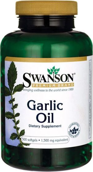 Swanson Garlic Oil 500 kaps. 1