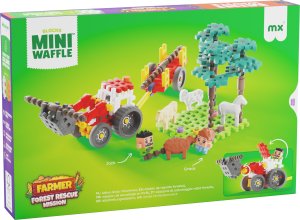 Marioinex Klocki waffle Farmer Leśna akcja ratunkowa 100elementów (07573) 2