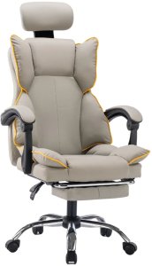 Fotel ergonomiczny biurowy obrotowy z podnókiem khaki Office 2