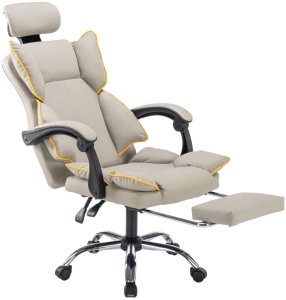 Fotel ergonomiczny biurowy obrotowy z podnókiem khaki Office 4