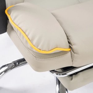 Fotel ergonomiczny biurowy obrotowy z podnókiem khaki Office 7