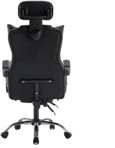 Fotel ergonomiczny biurowy obrotowy z podnókiem czarny Office 5