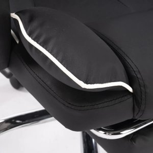 Fotel ergonomiczny biurowy obrotowy z podnókiem czarny Office 7