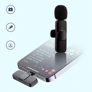 Mikrofon krawatowy 2x nadajnik + odbiornik Android USB-C K9 7