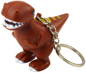 Brelok Do Kluczy Plecaka Dinozaur Latarka LED Dźwięki Mix Kolor 2