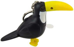 Brelok Do Kluczy Plecaka Tukan Latarka LED Dźwięki 3