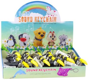 Brelok Do Kluczy Plecaka Tukan Latarka LED Dźwięki 4