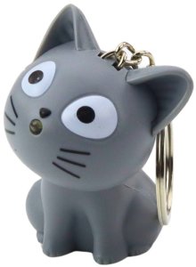 Brelok Do Kluczy Plecaka Kotek Latarka LED Dźwięki Mix Kolor 4