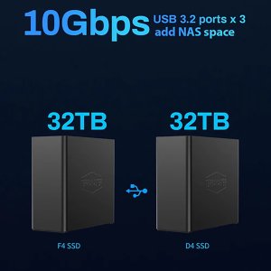 TERRAMASTER F4 SSD 4bay All SSD NAS,Quad Core,8GB DDR5,Diskl 9