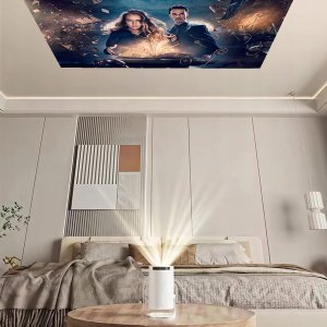Przenośny Mini Projektor Android TV Wifi 6 Rzutnik 360 Full HD 4K Bluetooth Zenwire HY300 Pro 360 3