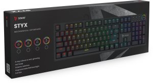 SAVIO STYX Klawiatura mechaniczna Outemu Brown, Hot Swap, RGB 6
