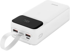 SAVIO BA-11 POWERBANK 30000 mAh, biały 6