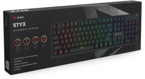 SAVIO STYX Klawiatura mechaniczna Outemu Red, Hot Swap, RGB 6