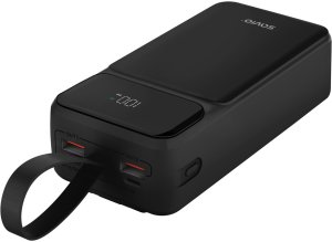 SAVIO BA-10 POWERBANK 30000 mAh, czarny 2