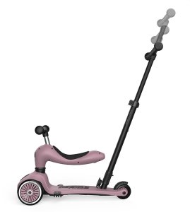 Zestaw: Scoot and Ride HK1 Push and Go 2w1 jeździk i hulajnoga dla dzieci 1-5 lat, kolor: Wildberry + kask rozm. XXS-S + ochraniacze ROSE XXS 11