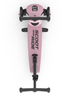 Zestaw: Scoot and Ride HK1 Push and Go 2w1 jeździk i hulajnoga dla dzieci 1-5 lat, kolor: Wildberry + kask rozm. XXS-S + ochraniacze ROSE XXS 12