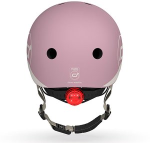 Zestaw: Scoot and Ride HK1 Push and Go 2w1 jeździk i hulajnoga dla dzieci 1-5 lat, kolor: Wildberry + kask rozm. XXS-S + ochraniacze ROSE XXS 36