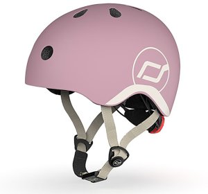 Zestaw: Scoot and Ride HK1 Push and Go 2w1 jeździk i hulajnoga dla dzieci 1-5 lat, kolor: Wildberry + kask rozm. XXS-S + ochraniacze ROSE XXS 39