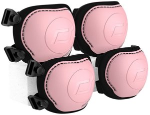 Zestaw: Scoot and Ride HK1 Push and Go 2w1 jeździk i hulajnoga dla dzieci 1-5 lat, kolor: Wildberry + kask rozm. XXS-S + ochraniacze ROSE XXS 48