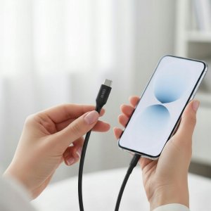 Kabel USB C do USB C Forcell F-Energy QC4.0 PD 3A 60W Silicone 1 m C344 czarny 4