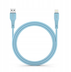 Kabel USB A do Lightning Forcell F-Energy 2,4A 12W Silicone 1 m C343 niebieski 2