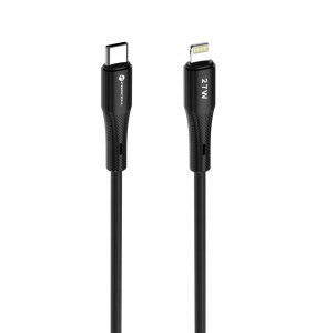 Kabel USB C do Lightning Forcell F-Energy PD 3A 27W Silicone 1 m C346 czarny 2